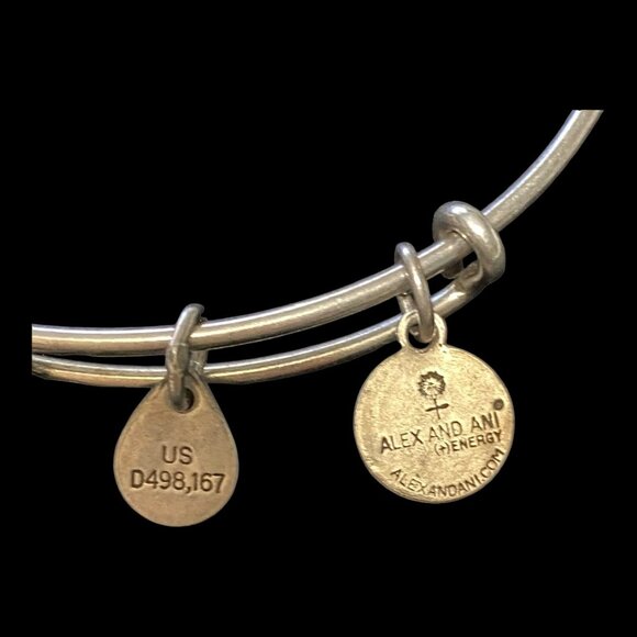 Alex and Ani Bracelet 8” Women Sterling Silver 925 Recycle Made in USA With Love - Picture 9 of 9